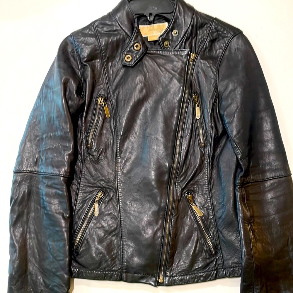 Michael Kors genuine leather jacket